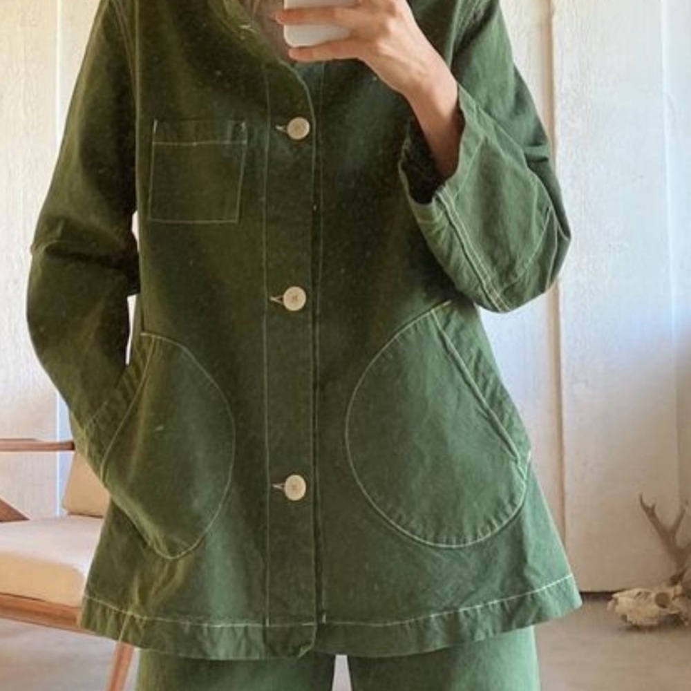 SALE- Limited edition green Jesse Kamm Deck Jacket - $489 -xs/s